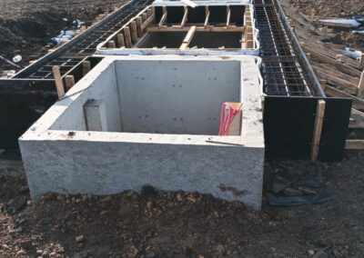 Obra cimentación transformador obra civil